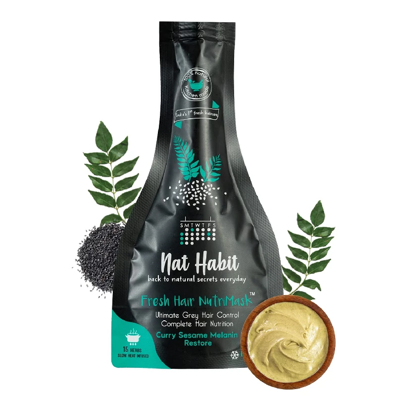 Nat Habit Curry Sesame NutriMask Fresh Hair Mask For Grey Hair-2.webp